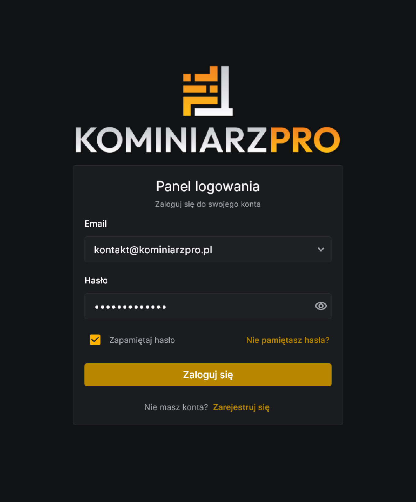 KominiarzPro - Mockup 1