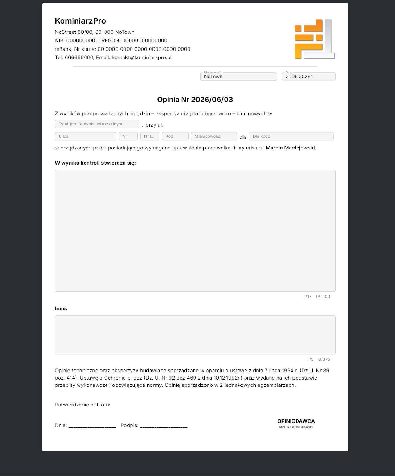 KominiarzPro - Mockup 7